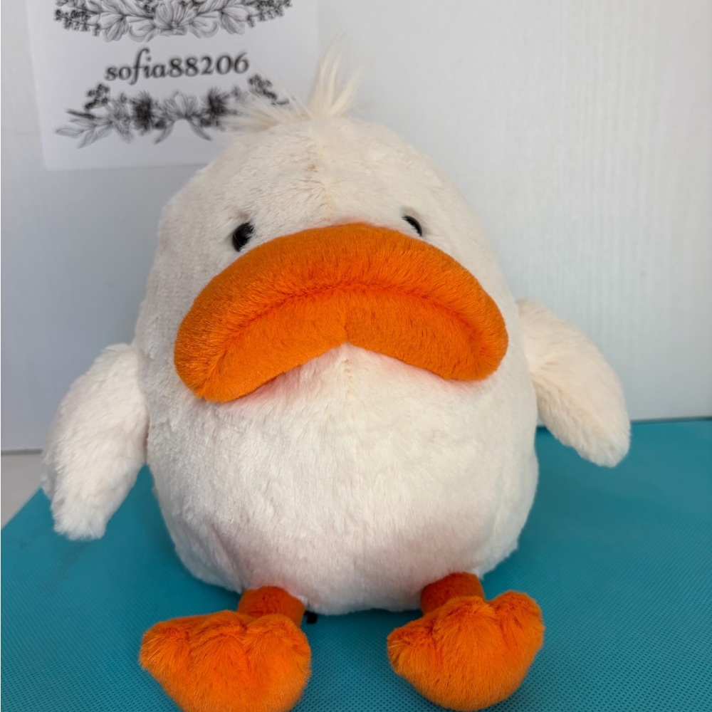 Jellycat Delia Duck Plush Toy NWT Authentic With Dust Bag DD3D